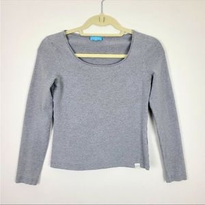 Escada Sport Gray Long Sleeve T-Shirt Small